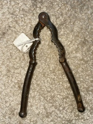 Vintage Metal Double Nut Nutcracker 6" Made in USA - Image 1 of 3