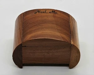 Vintage Mid-Century Oval Hinged Wooden Trinket Box  - Noel, TN Tennessee - Picture 1 of 12
