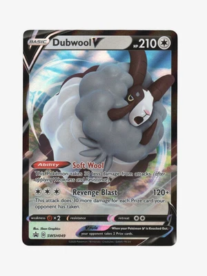 Pokemon TCG: Dubwool V SWSH049 SWSH: Sword & Shield Promo Cards Holo - Image 1 of 3