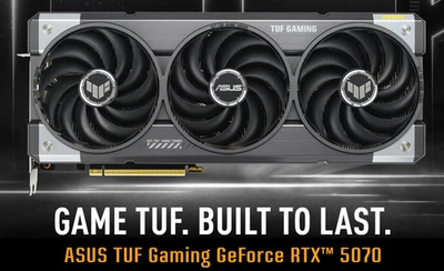 ASUS TUF RTX 5070 OC 12GB GDDR7 Gaming GPU TUF-RTX5070-O12G-GAMING NO BOX - Image 1 of 4