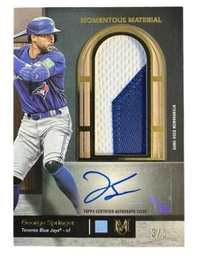 2024 Topps Museum Collection #MMJPA-GS Jumbo Patch Auto George Springer 3/5 SSP - Picture 1 of 3