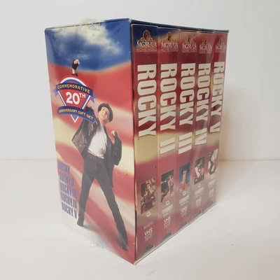 The Rocky Anthology Commemorative 20th Anniversary Gift Set 5-Tape VHS Set - Image 1 of 4