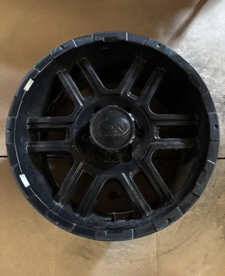 ION ALLOY 179 Rim 18X9 6X5.5’’ Offset 12 Matte Black (Quantity of 1)- Used - Image 1 of 3