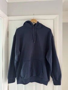 H&M men's navy blue hoodie - size L - regular fit - used before - Picture 1 of 5