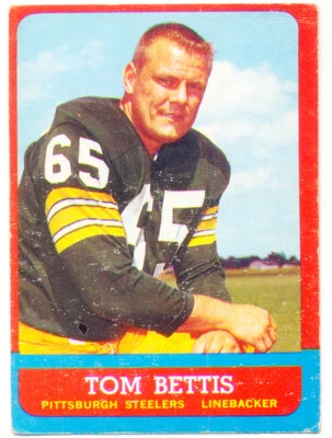 1963 TOPPS #132 TOM BETTIS SP PITTSBURGH STEELERS GENUINE VGEX EX - Image 1 of 2