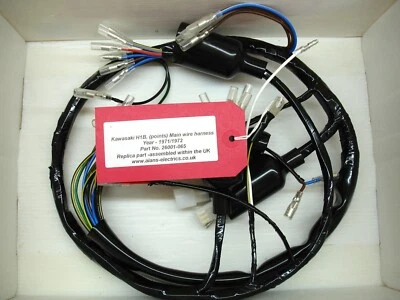 Kawasaki H1B (Réplica arnés de cables y juego de conexión batería/fusible) Foto 1 de 4
