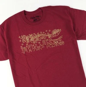 Keith Haring Santa Claus & Reindeer Xmas Holiday Shirt Size Large NWT - Picture 1 of 4