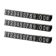 30 Sets Plastic Cubes Price Label Shop Display Tags Adjustable Eur Number Frame