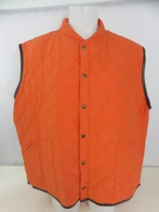 Stafford's Thomasville Orange Quilted Hunting Puffer Vest Size 2XL - Picture 1 of 5