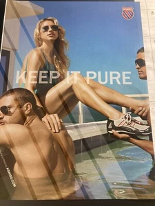 Print Ad Of Anna Kournikova For K Swiss Sneakers - Picture 1 of 3