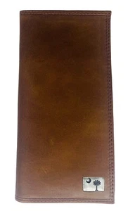 South Carolina Palmetto Tree & Moon Genuine Bullhide Leather Wallet by Enmon-New - Picture 1 of 5