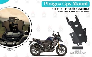 MS Black Ploigos GPS "Mount Fit For Honda CB200X" - Foto 1 di 8