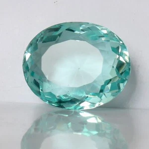 Brazilian 62 Ct. Sky Blue Aquamarine Faceted Oval Cut Gemstone Loose - Picture 1 of 7