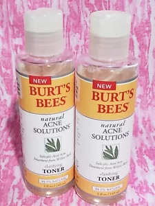 Burt's Bees Natural Acne Solutions Clarifying Toner 5 oz Lot of 2 - Picture 1 of 2