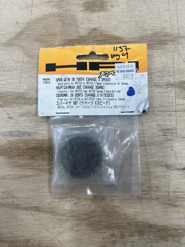 HPI 77073 38 Tooth Spur Gear Savage 3 Speed Steel Gray (MK1137) - Image 1 of 1