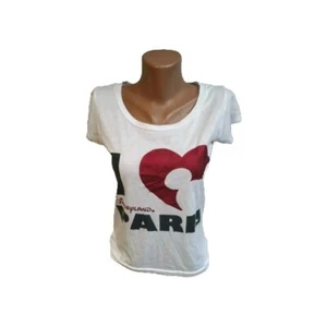 Disney women's t-shirt size XS white multi color i love Paris - Picture 1 of 9