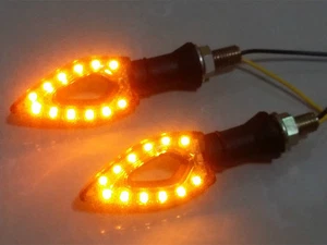 LED TURN SIGNAL INDICATOR FOR KAWASAKI NINJIA KLX KLR KLE KLX250 KLR650 ZZR - Picture 1 of 7