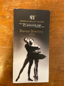 American Ballet Theatre 75th Anniversary Dancer Directory 2015 - Picture 1 of 6