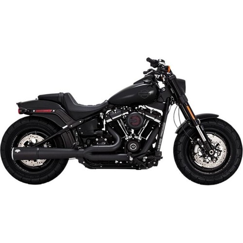 Vance & Hines 47387 Matte Black Pro Pipe 2 into 1 Exhaust for Harley ...
