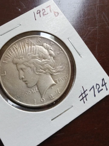 1927D American Peace Dollar #724 Cover
