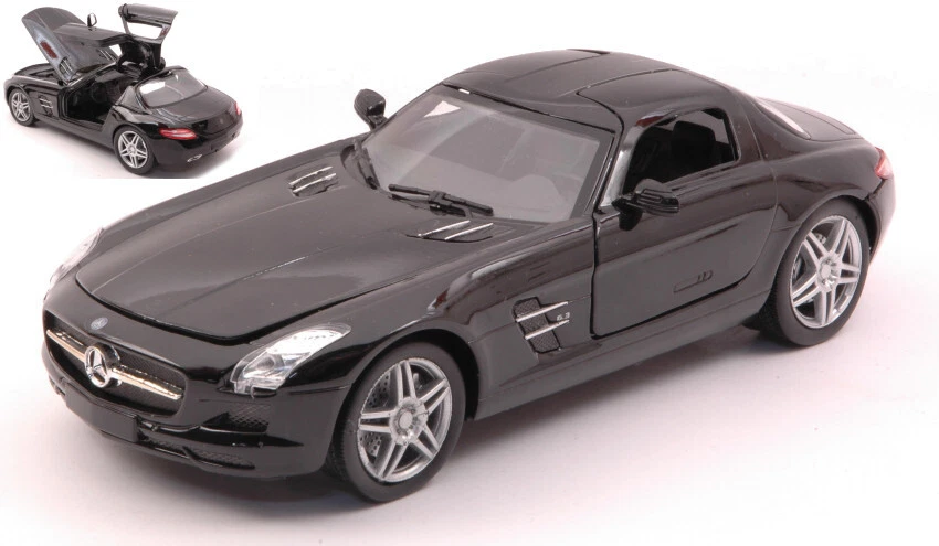 New Ray MERCEDES SLS AMG 2010 BLACK 1:24 - Immagine 1 di 1