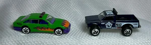 Lot of 2 Mattel Hot Wheels Police Car & Beach Patrol Police Truck Diecast Toys - Picture 1 of 8