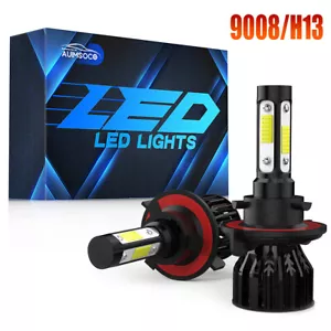 2X H13 9008 LED Headlight High Low Beam Bulbs Super Bright White 16000LM Canbus - Foto 1 di 12