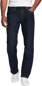 Jean elástico bidireccional de ajuste regular Eddie Bauer para hombre (azul oscuro, 40 W x 32 L) - Imagen 1 de 2