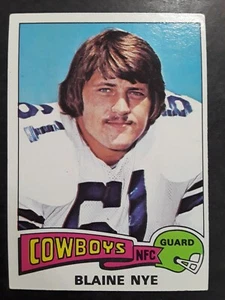 1975 Topps Blaine Nye #512 Football Karte Dallas Cowboys - Bild 1 von 2