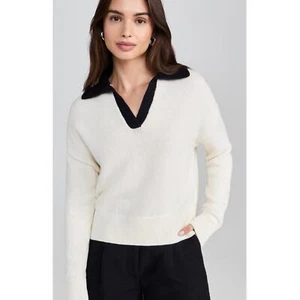 Velvet Lucie Sweater cream/black NWT X-Small - Picture 1 of 11