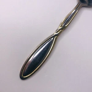 Cambridge Stainless Gold Accent Twisted Rope Serving Spoon - Picture 1 of 5