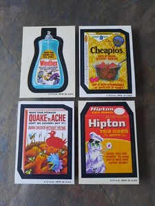 1973 Wacky Packages 4th Series Set Of 4 Different Cards