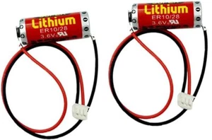 2x ER10280 3.6V 800mAh PLC battery w/ plug for Mitsubishi FX2NC-32BL ER10/28 NEW - Picture 1 of 5