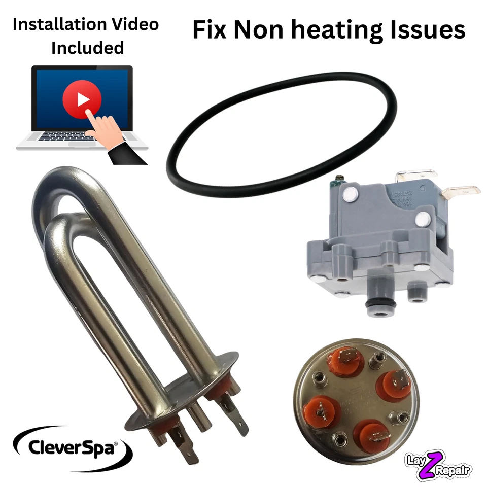 Cleverspa heater Element with Pressure switch & Seal - Fix Not heating  & Leaks - Image 1 of 2