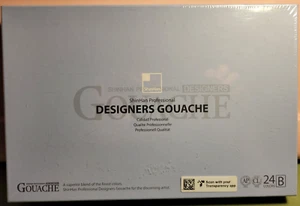 Shinhan Professional Designers Gouache Primary Color Paint 24 Colors - Set B - Picture 1 of 4