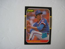 GREG MADDUX CARDS Your Pick TOPPS Fleer Donruss Leaf 1987 -88 1989-90-95 2012