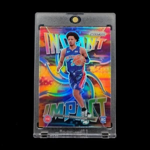Cade Cunningham RC 🎯- 2021-22 NBA Prizm Instant Impact Silver Holo Rookie SP #1 - Picture 1 of 2
