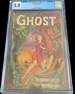 Ghost Comics #1 CGC 3.0 Graded CRM/OFW 1951 Fiction House Maurice Whitman Cover - Picture 1 of 6