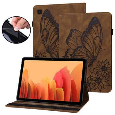 Para Samsung Galaxy Tab A A7 A8 A9 S6 S7 S8 Cuero Billetera Abatible Soporte Estuche Cubierta Foto 1 de 4