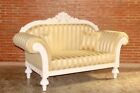 Barokowa sofa kanapa kanapa fotel meble tapicerowane antyk solidny styl art vintage biały