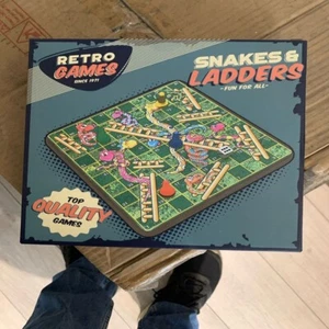 Retro Wooden Snakes and Ladders Game - Picture 1 of 1