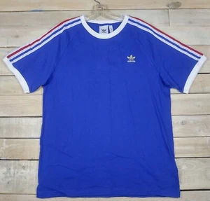 Neu ADIDAS Originals Football Nations T-Shirt Kurzarm Blau T-Shirt Größe L - Bild 1 von 5