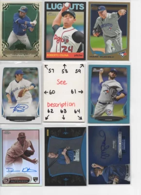 Toronto Blue Jays * SERIAL #'d ROOKIES AUTOS JERSEYS - Bautista Pearson Halladay - Image 1 of 4