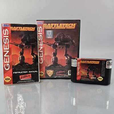 世嘉 Genesis BattleTech 装甲战斗游戏手册盒 1994 — 第 1/4 张图片