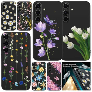 Shockproof Phone Case For Samsung Galaxy A16 A56 A56 A36 S25 Flower Design Cover - Picture 1 of 49