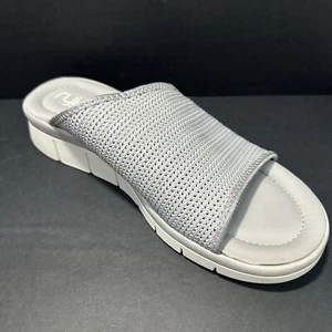Ryka Damen-Sandalen 11 W grau Ellie Slide Plüsch-Passform minimalistisch bequem Strand - Bild 1 von 9