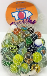 80 Vintage Qualatex Marbles Collector Series Premium Quality Marbles 16mm - Picture 1 of 6