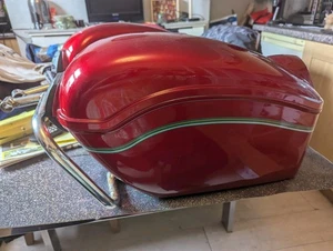 Pair Red Panniers - Picture 1 of 1