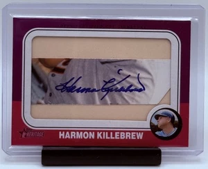 2024 Topps Heritage Harmon Killebrew 1/1 Cut Signature Autograph Auto Royals - Picture 1 of 2