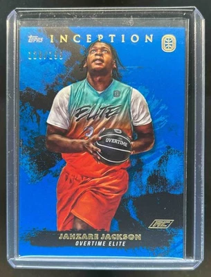 2021-22 Topps Inception OTE Jahzare Jackson RC Blue Rookie #/199 - Image 1 of 2